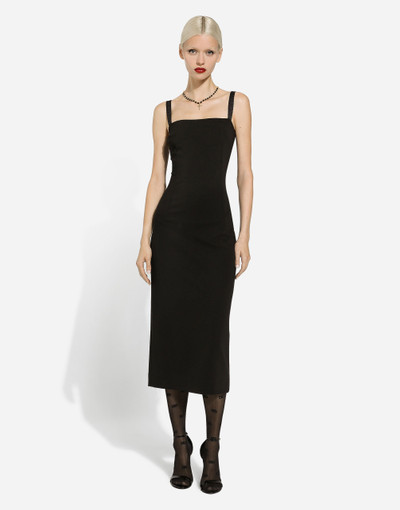 Dolce & Gabbana Jersey Milano rib sheath dress outlook
