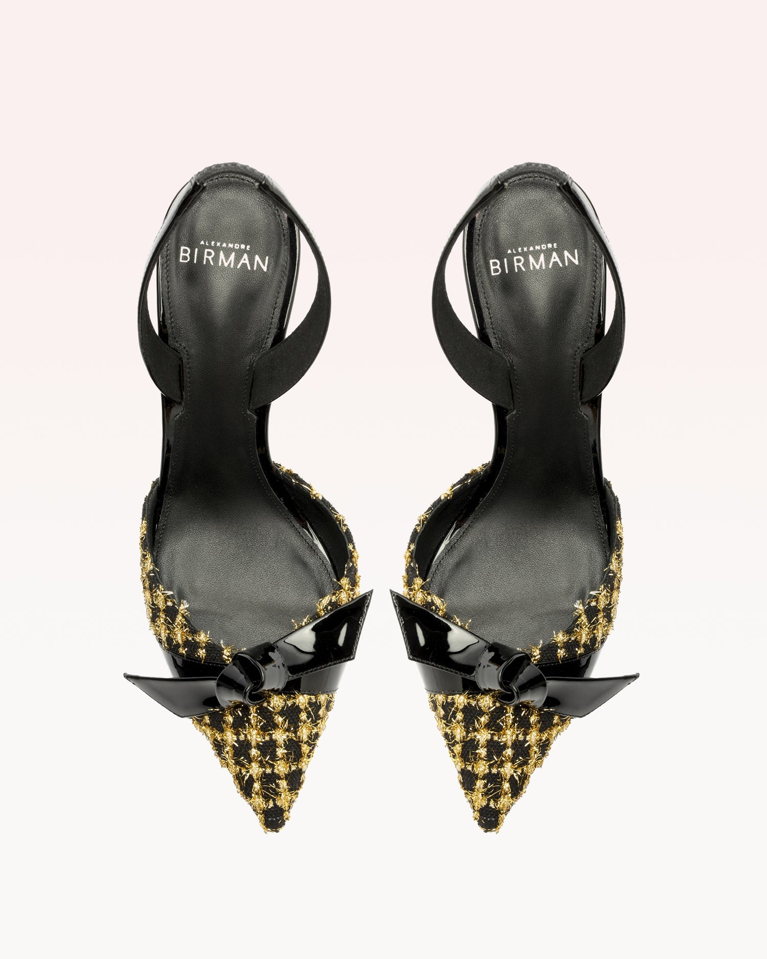 CLARITA BELL SLINGBACK 85 TWEED ORO - 4