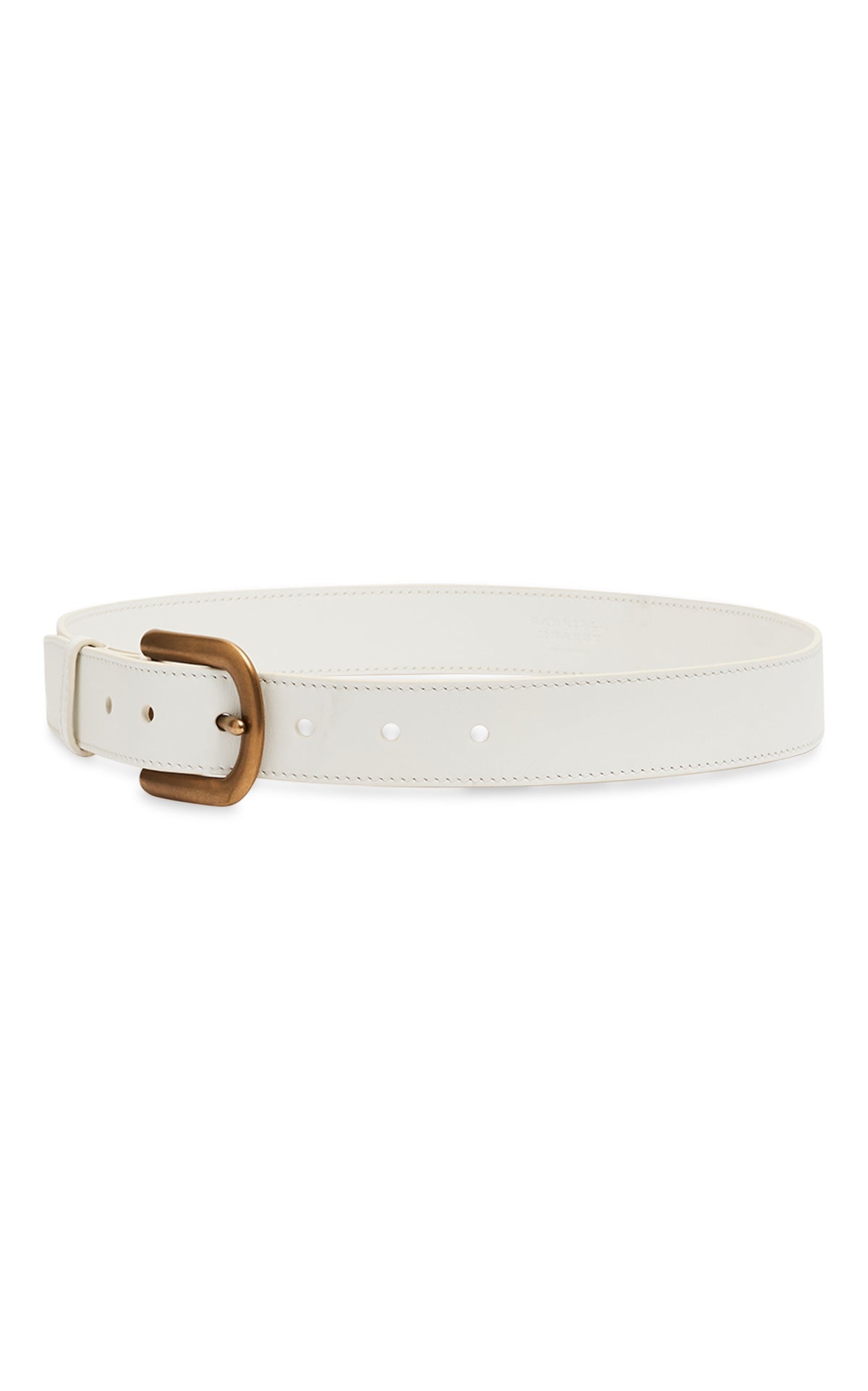 Sam Belt in White Leather - 2