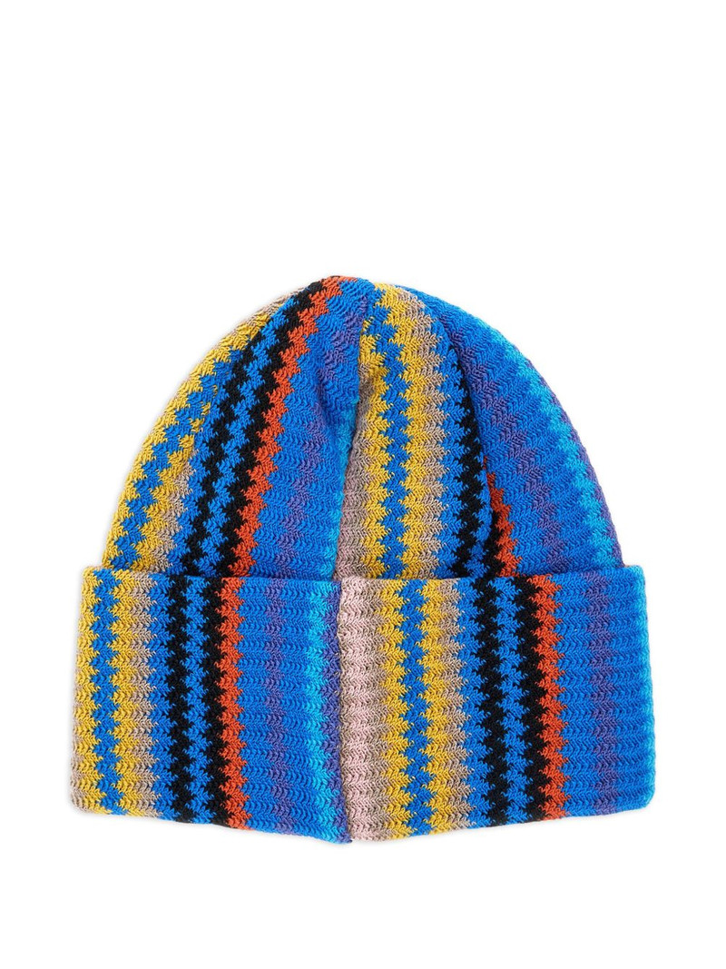 Missoni striped knit beanie outlook
