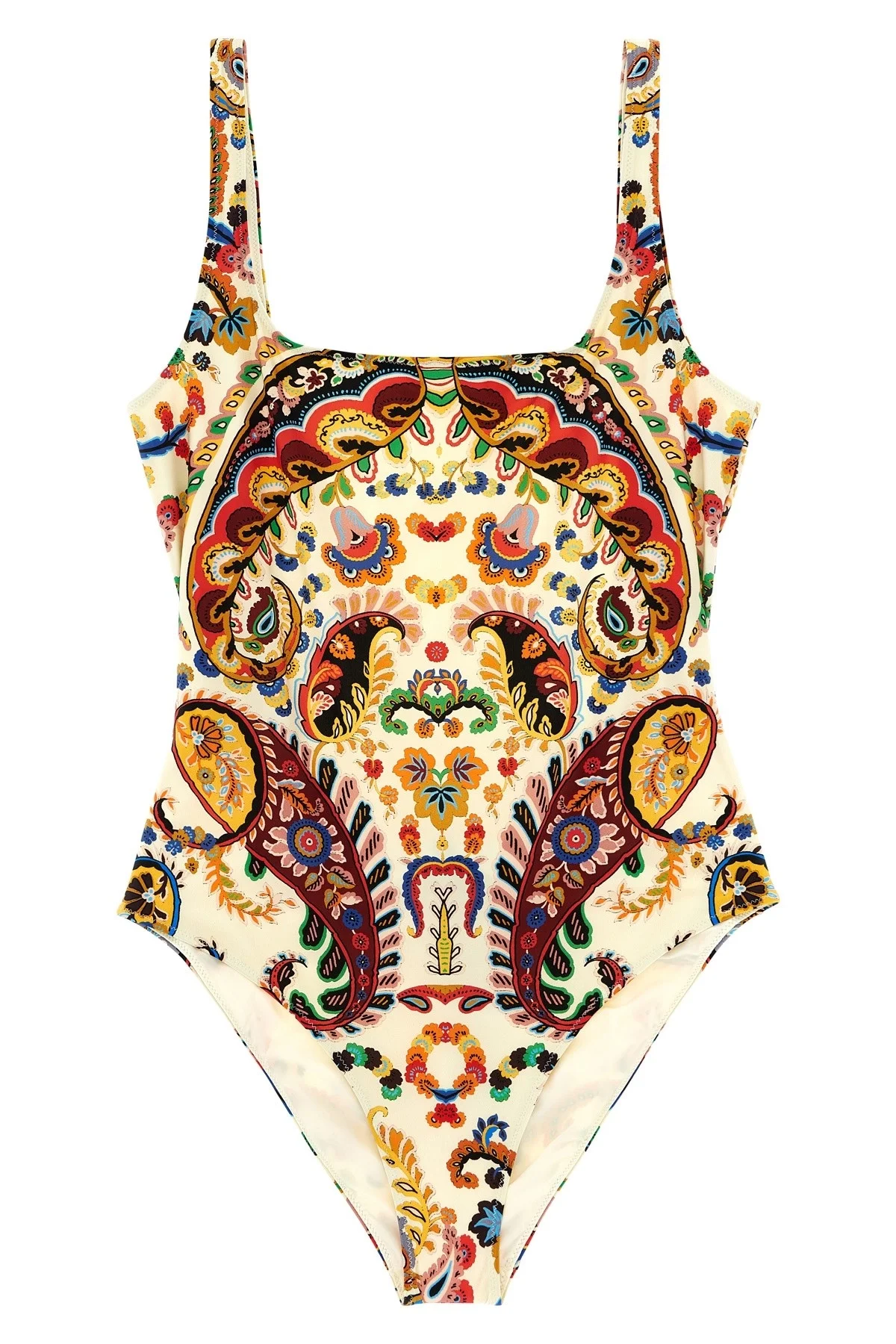 Floral 'Paisley' one-piece swimsuit - 1