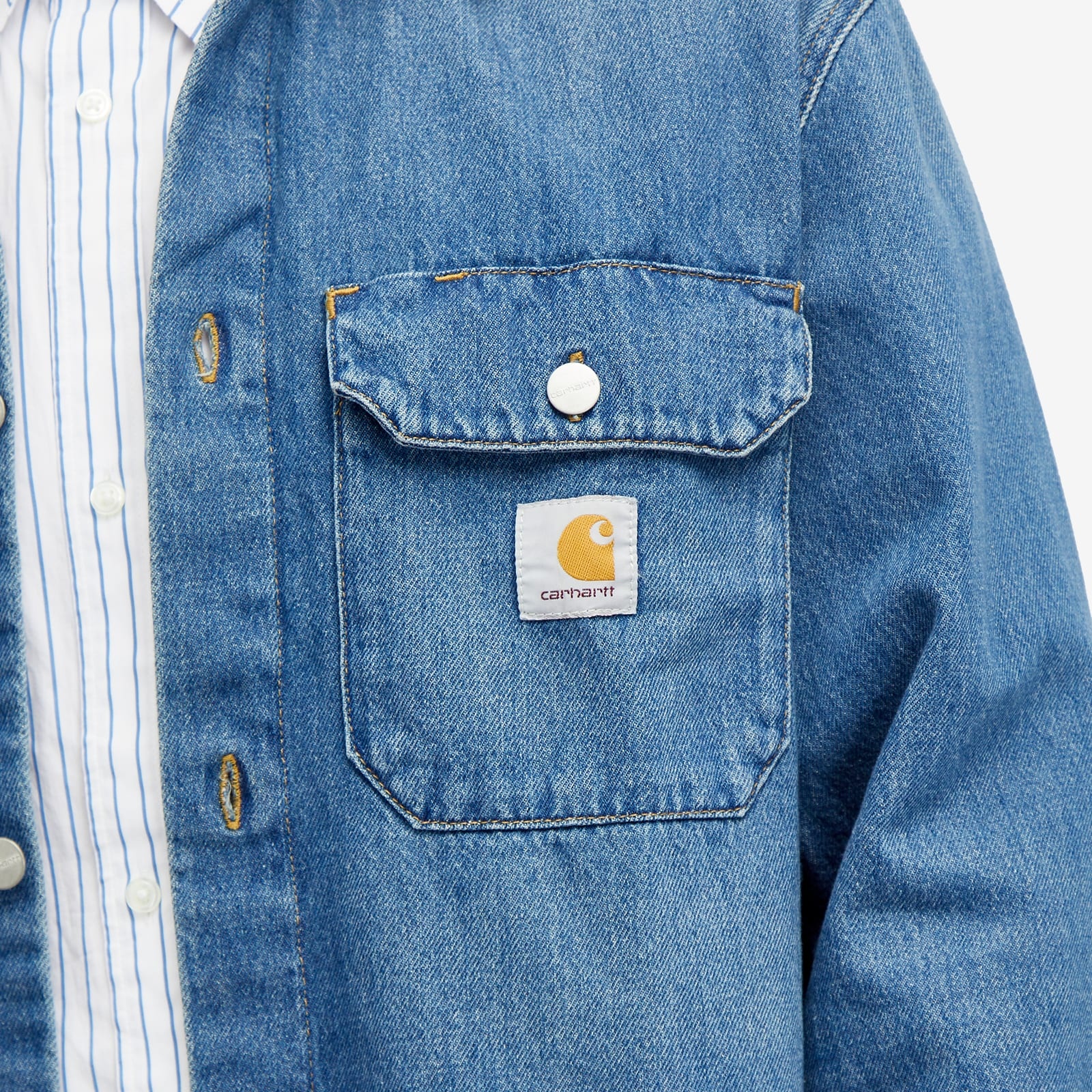 Carhartt WIP Harvey Denim Shirt Jacket - 5