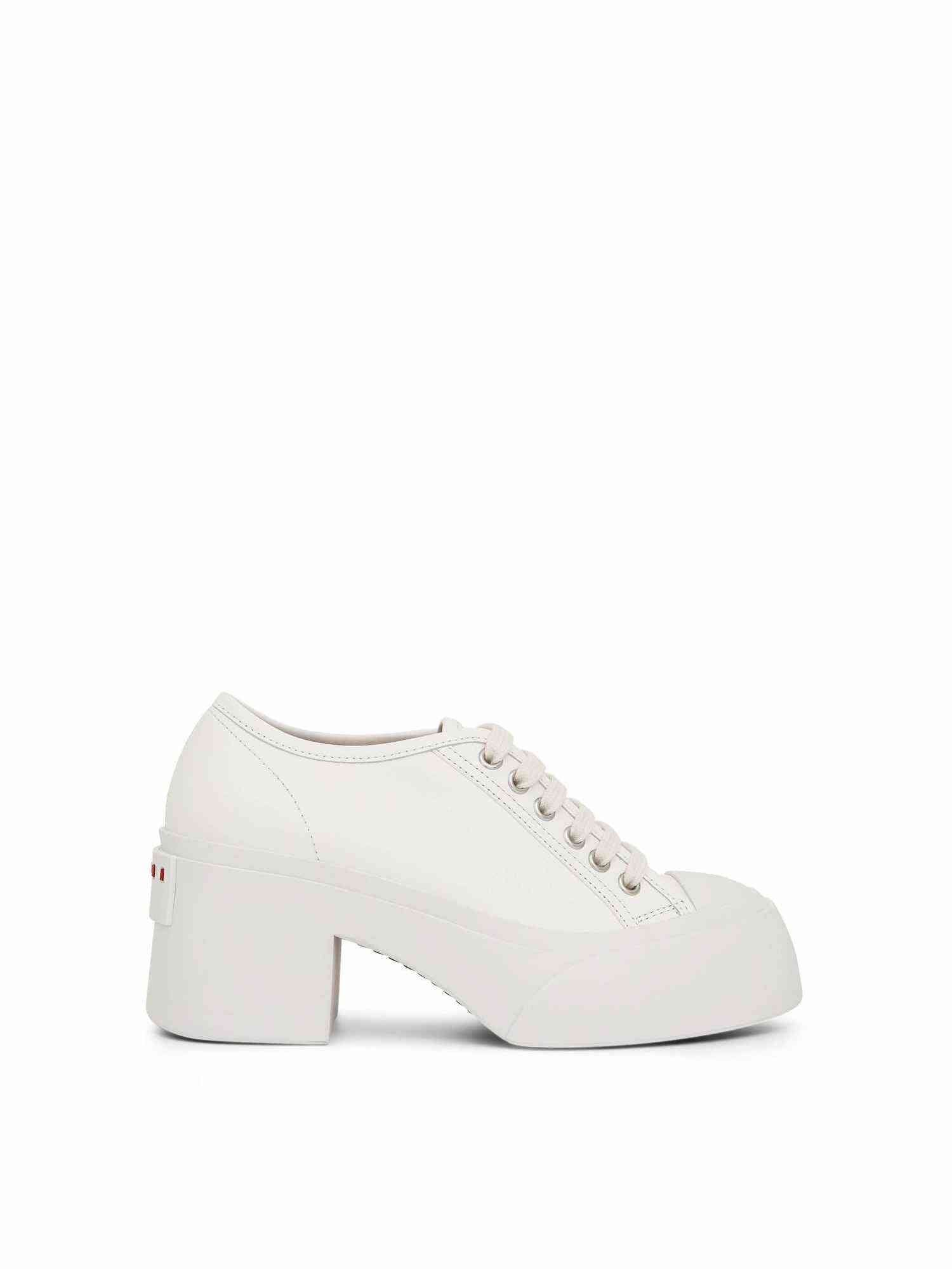Pablo Lace-Up Pumps in White - 1