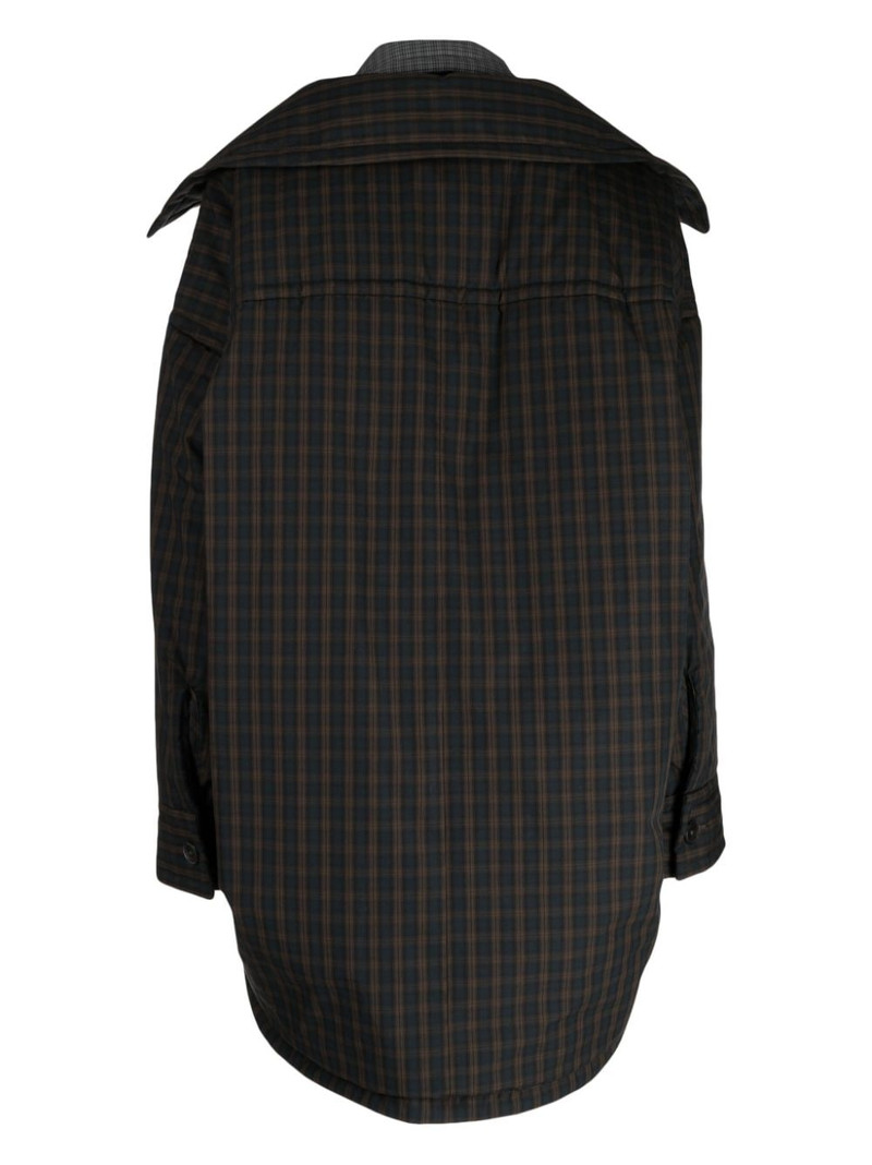 Maison MIHARAYASUHIRO layered checked shirt jacket outlook