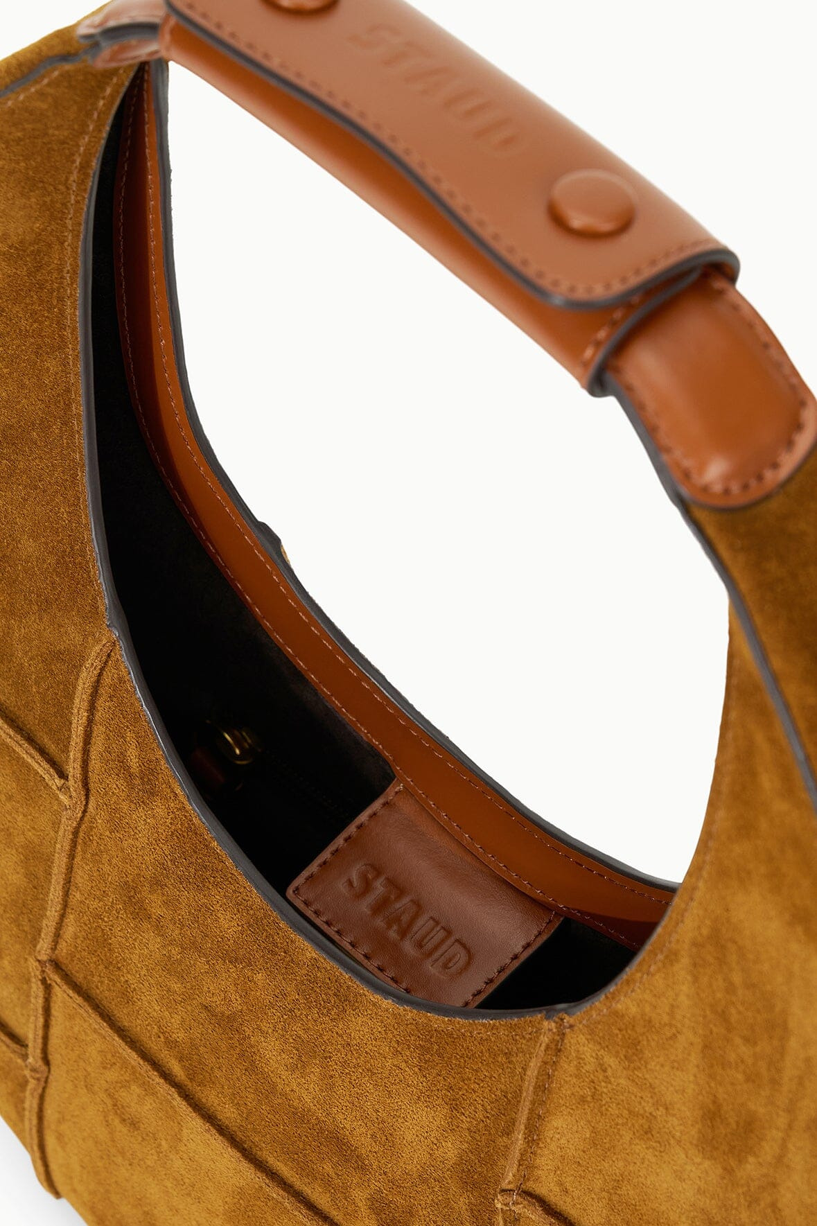 STAUD MOON TOTE BAG TAN SUEDE - 7