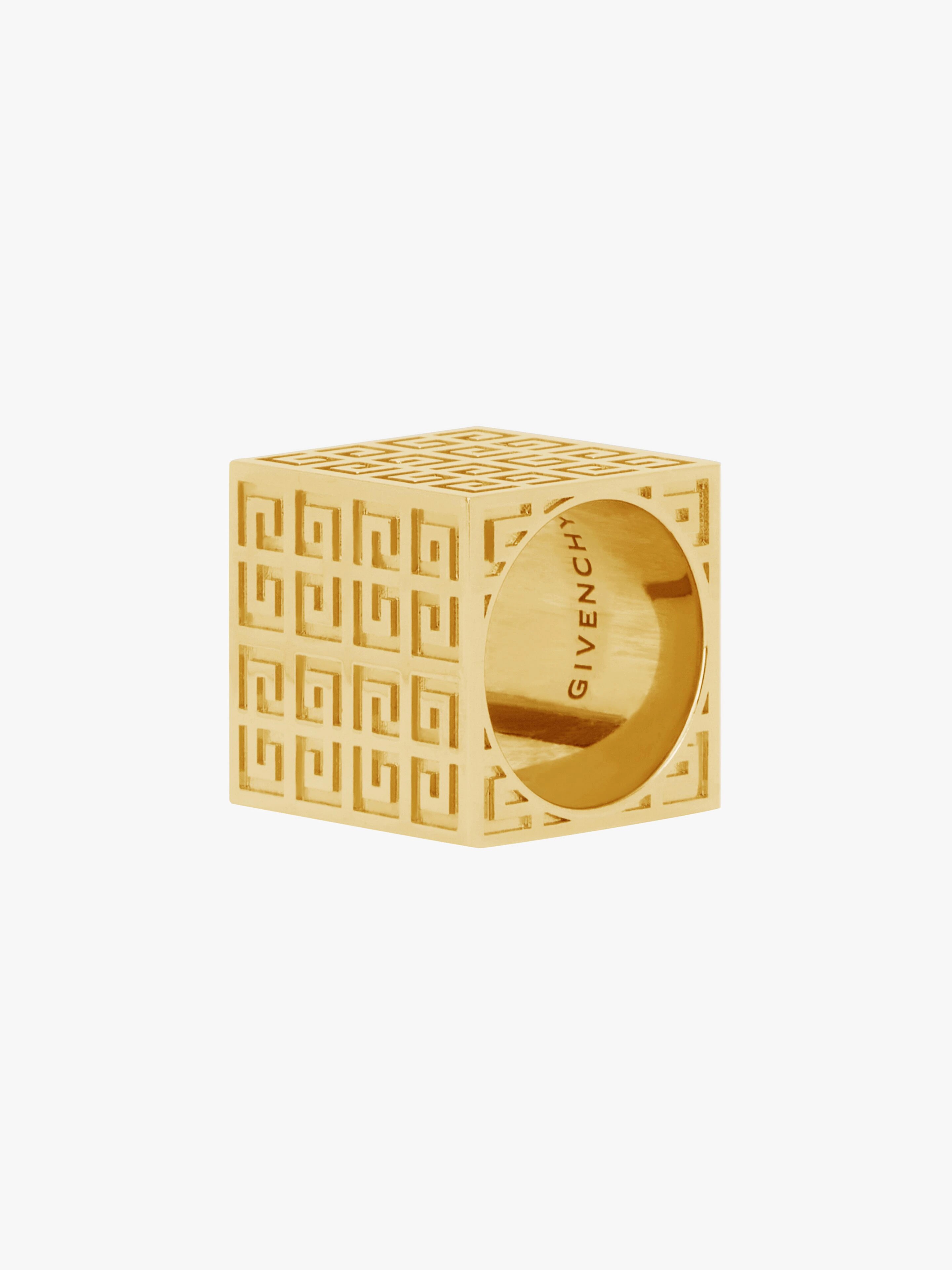 G SQUARE RING WITH CHAIN - 7