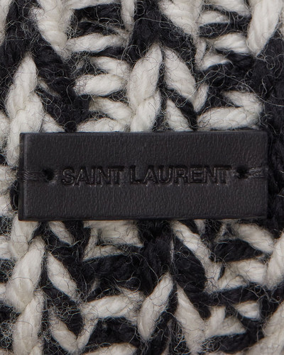SAINT LAURENT cuffed beanie in wool outlook