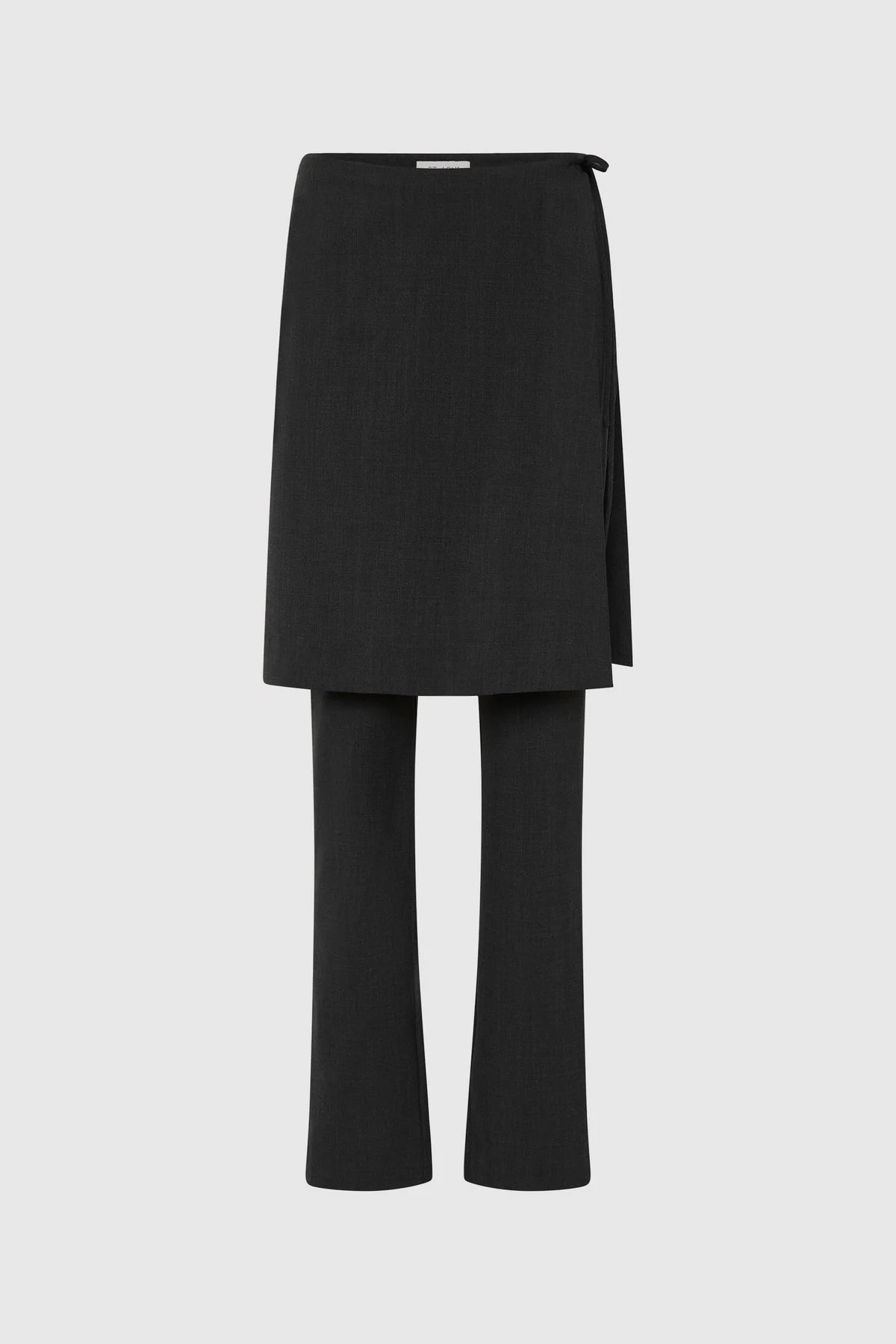 Wool Sarong Pants - Dark Graphite - 1