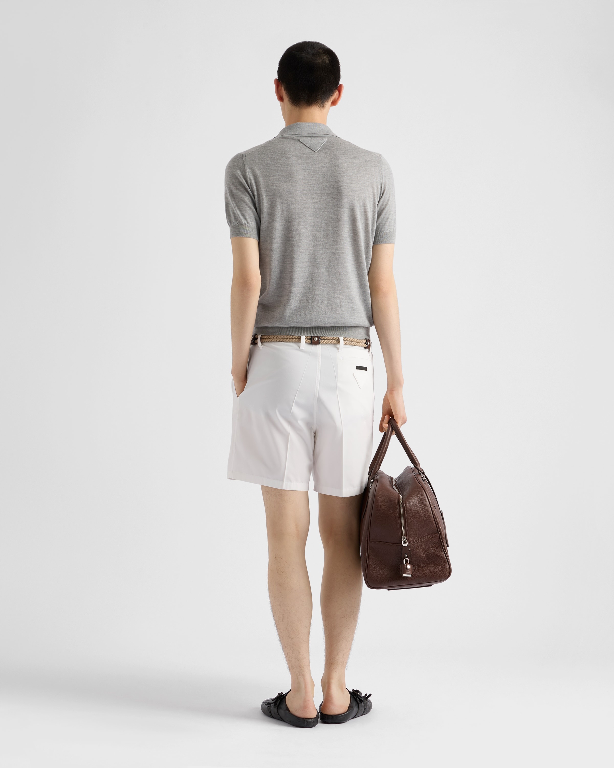 Cashmere and silk polo shirt - 5