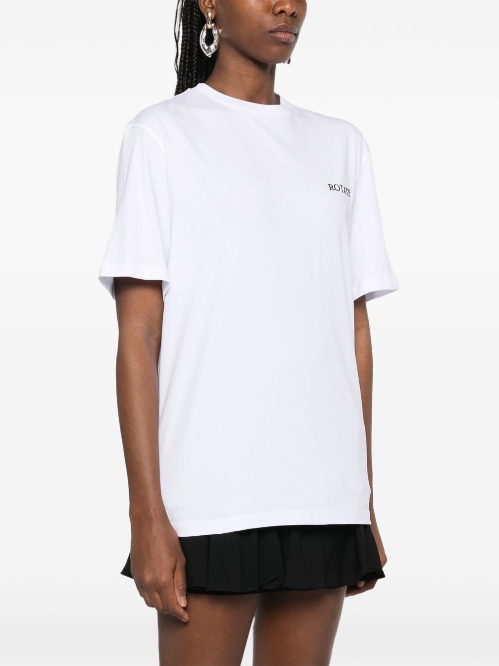 logo-embroidered T-shirt - 3