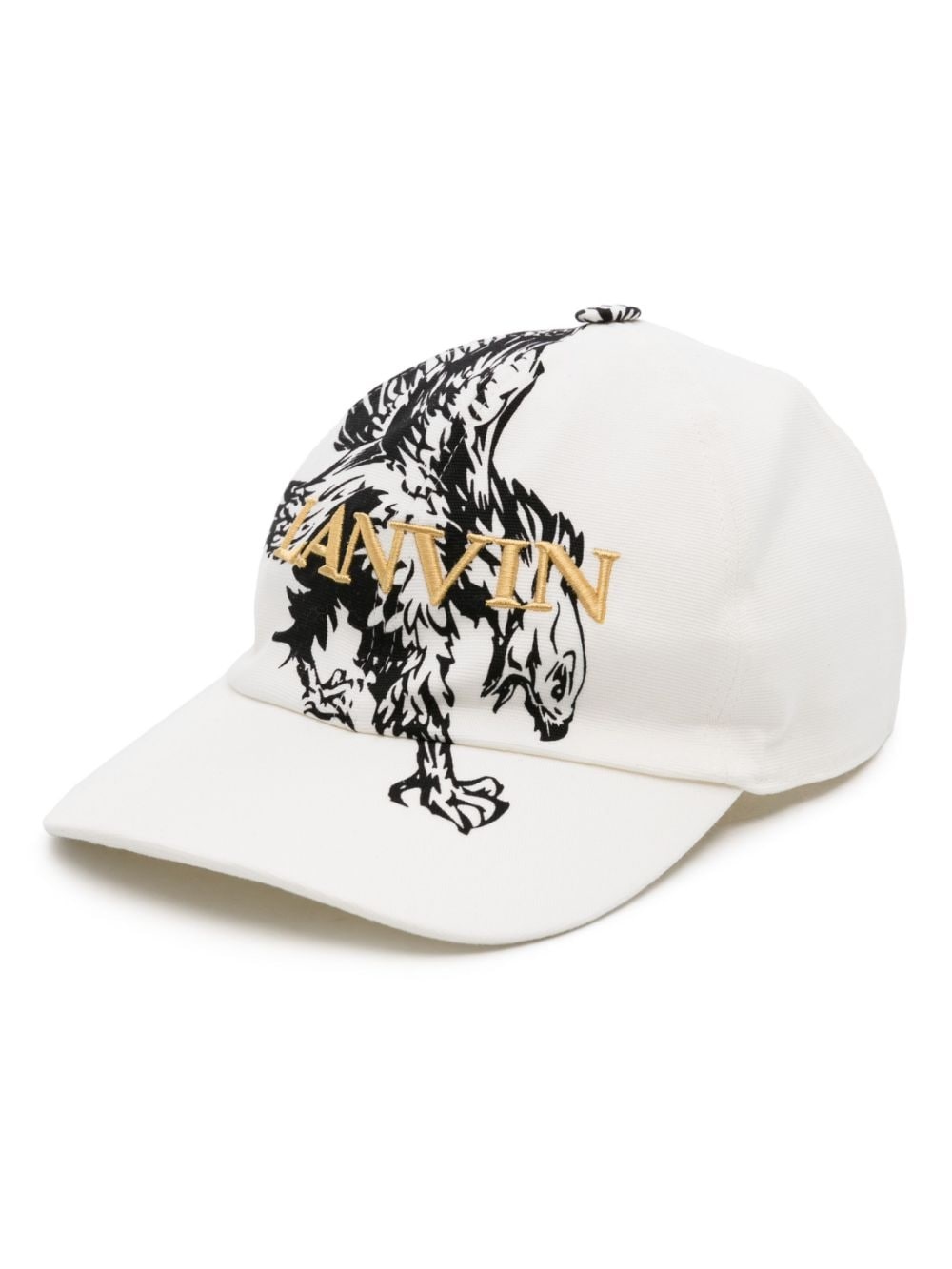 eagle-print baseball cap - 1