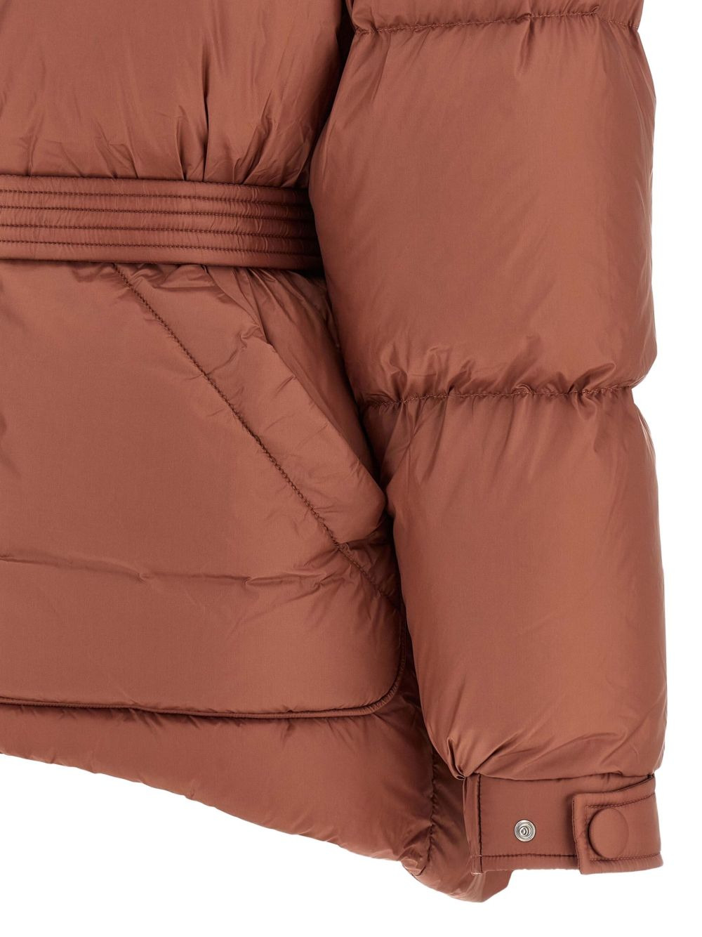 quilted belted jacket - 4