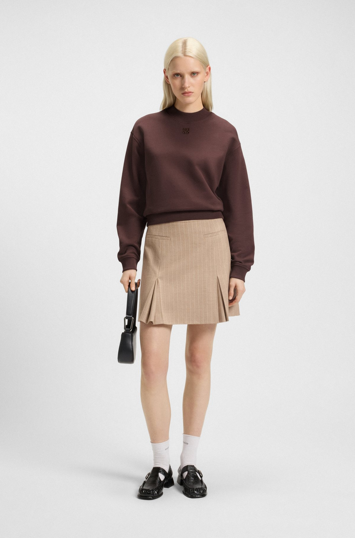 RELAXED-FIT COTTON-TERRY SWEATSHIRT WITH STACKED-LOGO EMBROIDERY - 3
