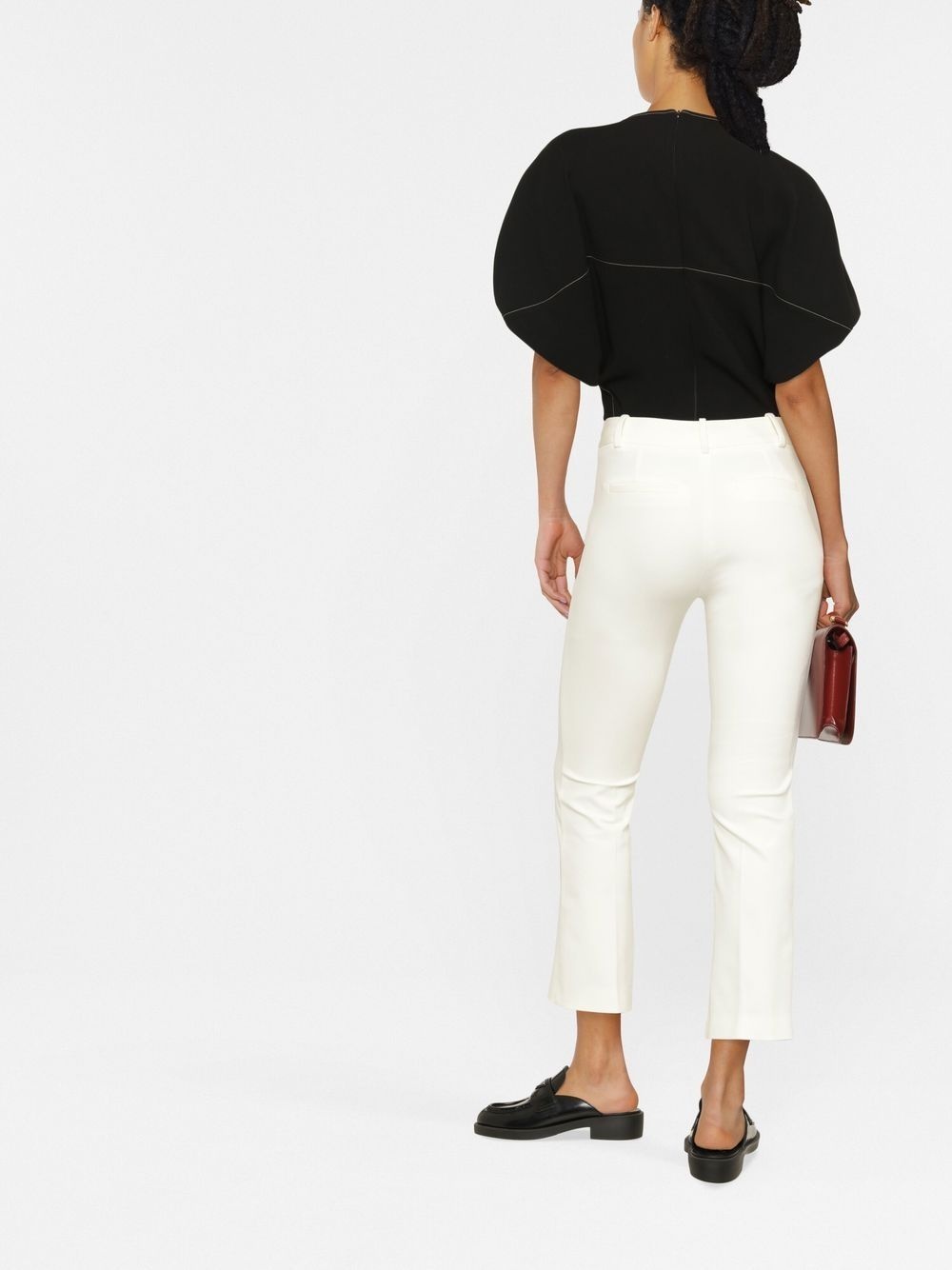 skinny-cut cropped trousers - 4