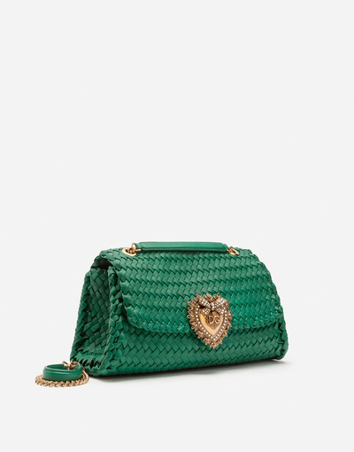 Dolce & Gabbana Large Devotion shoulder bag in braided nappa leather outlook