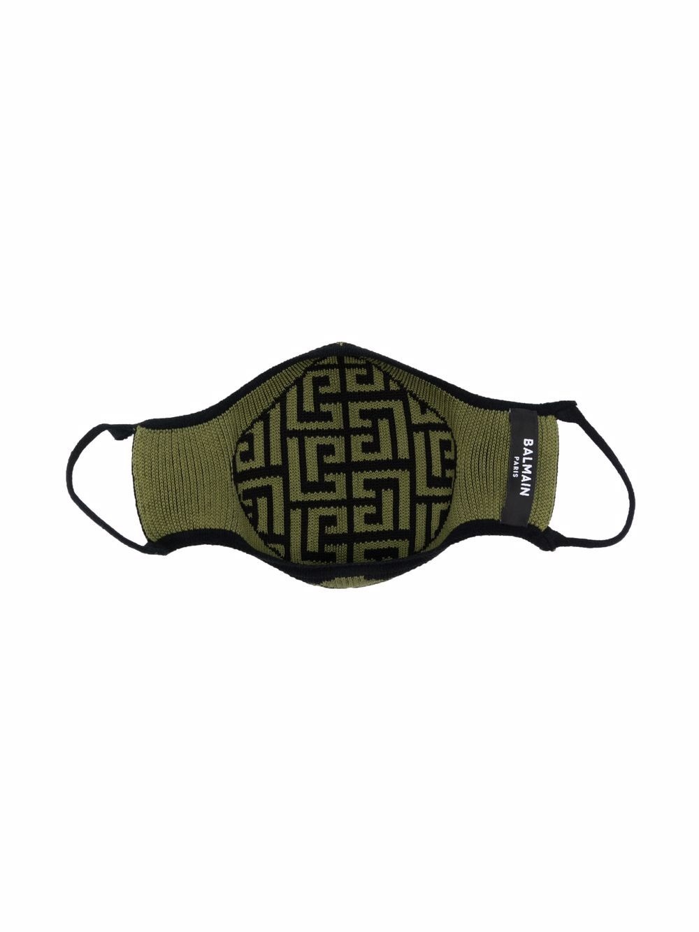 monogram-jacquard face mask - 2