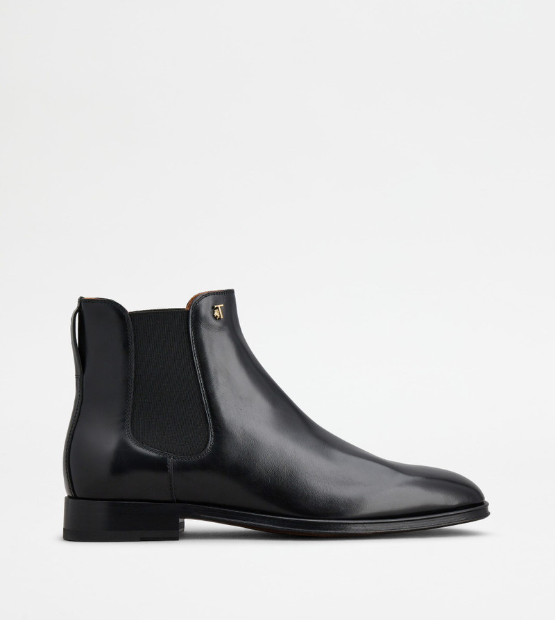 ANKLE BOOTS IN LEATHER - BLACK 1