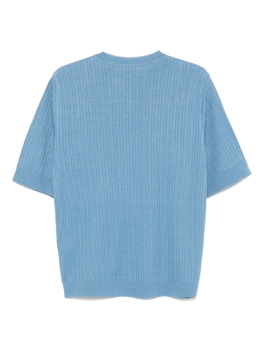 ribbed-knit T-shirt - 2