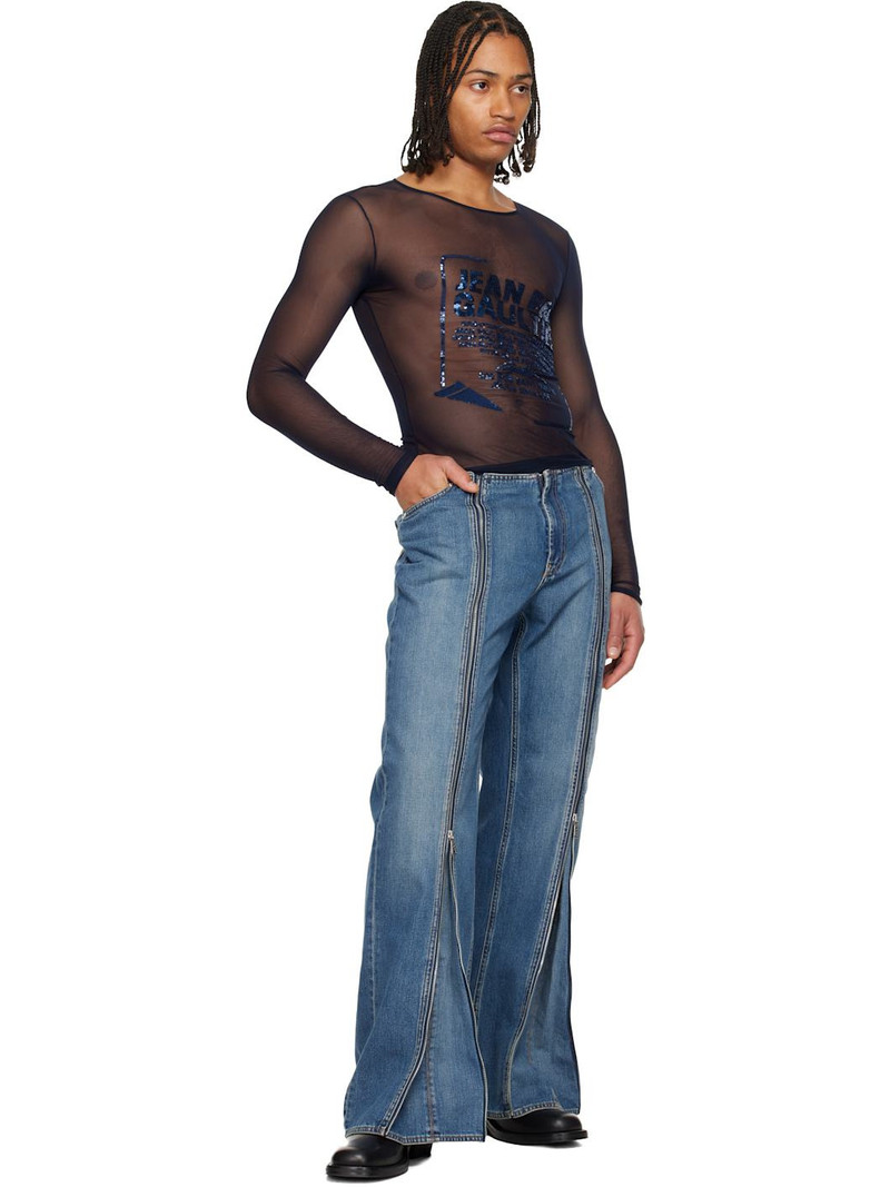 Jean Paul Gaultier Navy 'The Embroidered' Top outlook