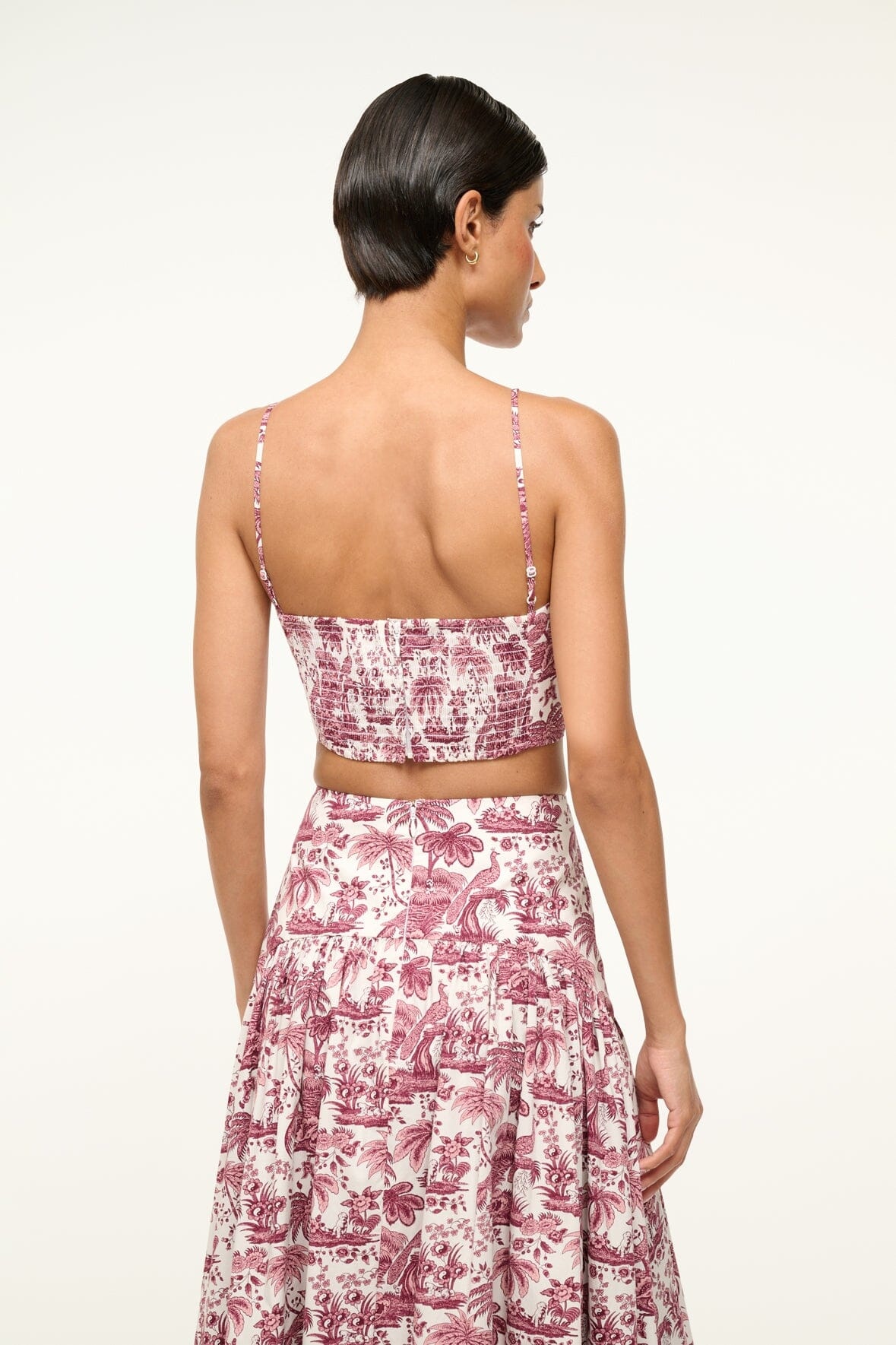 STAUD FEDERICO TANK BORDEAUX TOILE - 5