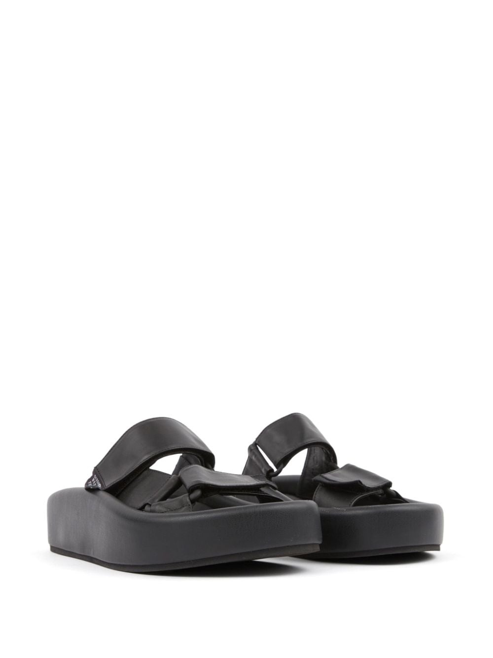 Webbing leather sandals - 2