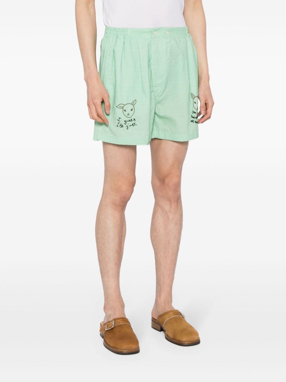See You At The Barn cotton shorts - 3