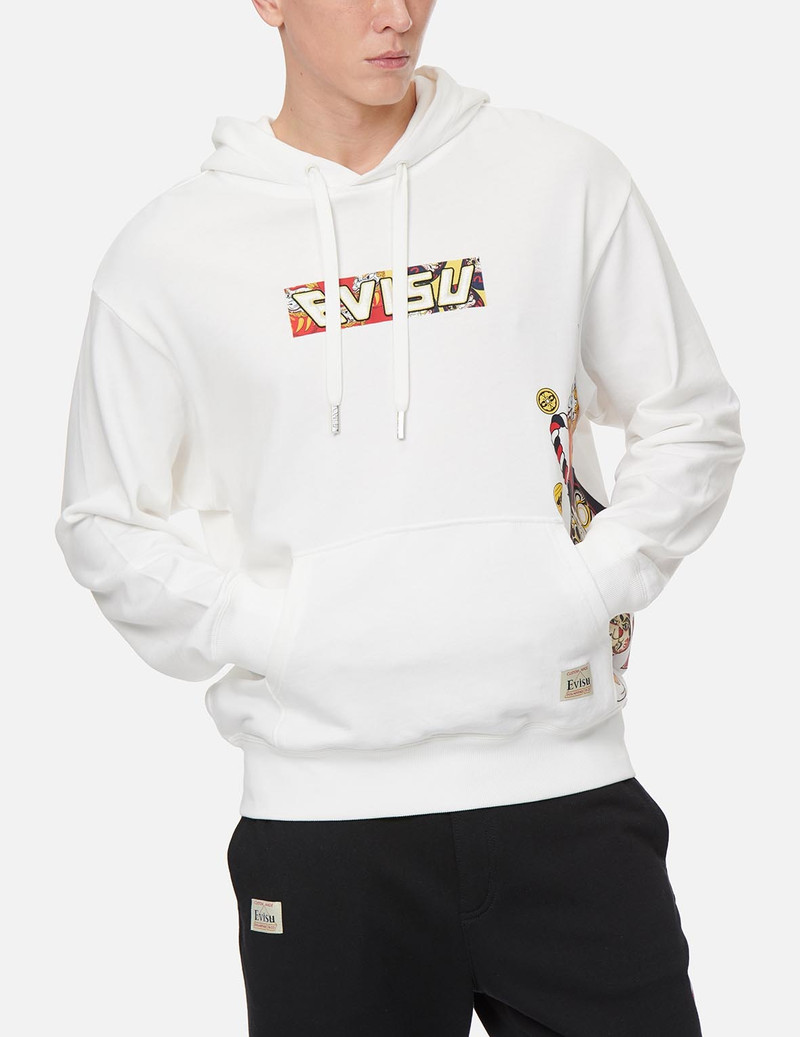 DARUMA BUDDIES PRINT HOODED SWEATSHIRT 3