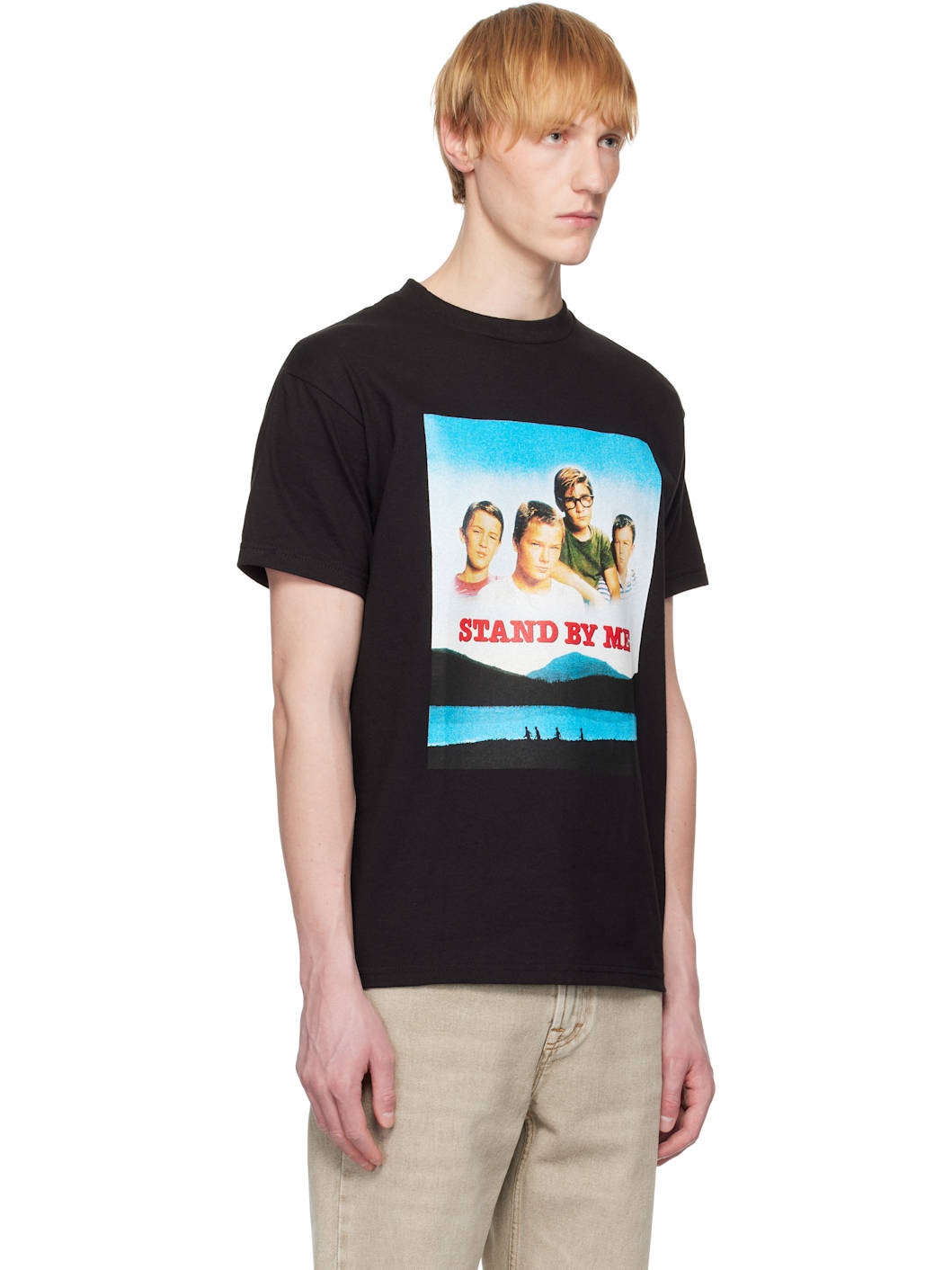 Black 'Stand By Me' Crew Neck T-shirt - 2