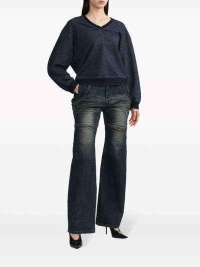 We11done Wire mid-rise wide-leg jeans outlook