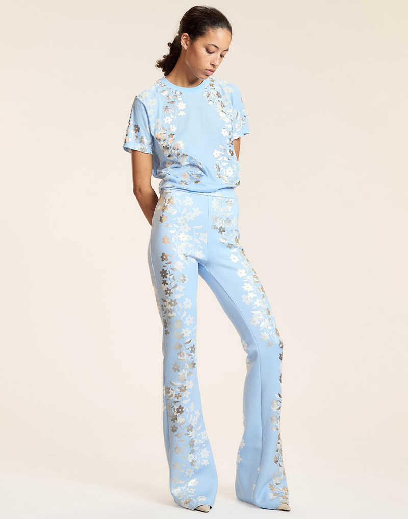 CYNTHIA ROWLEY Metallic Bonded Pants outlook