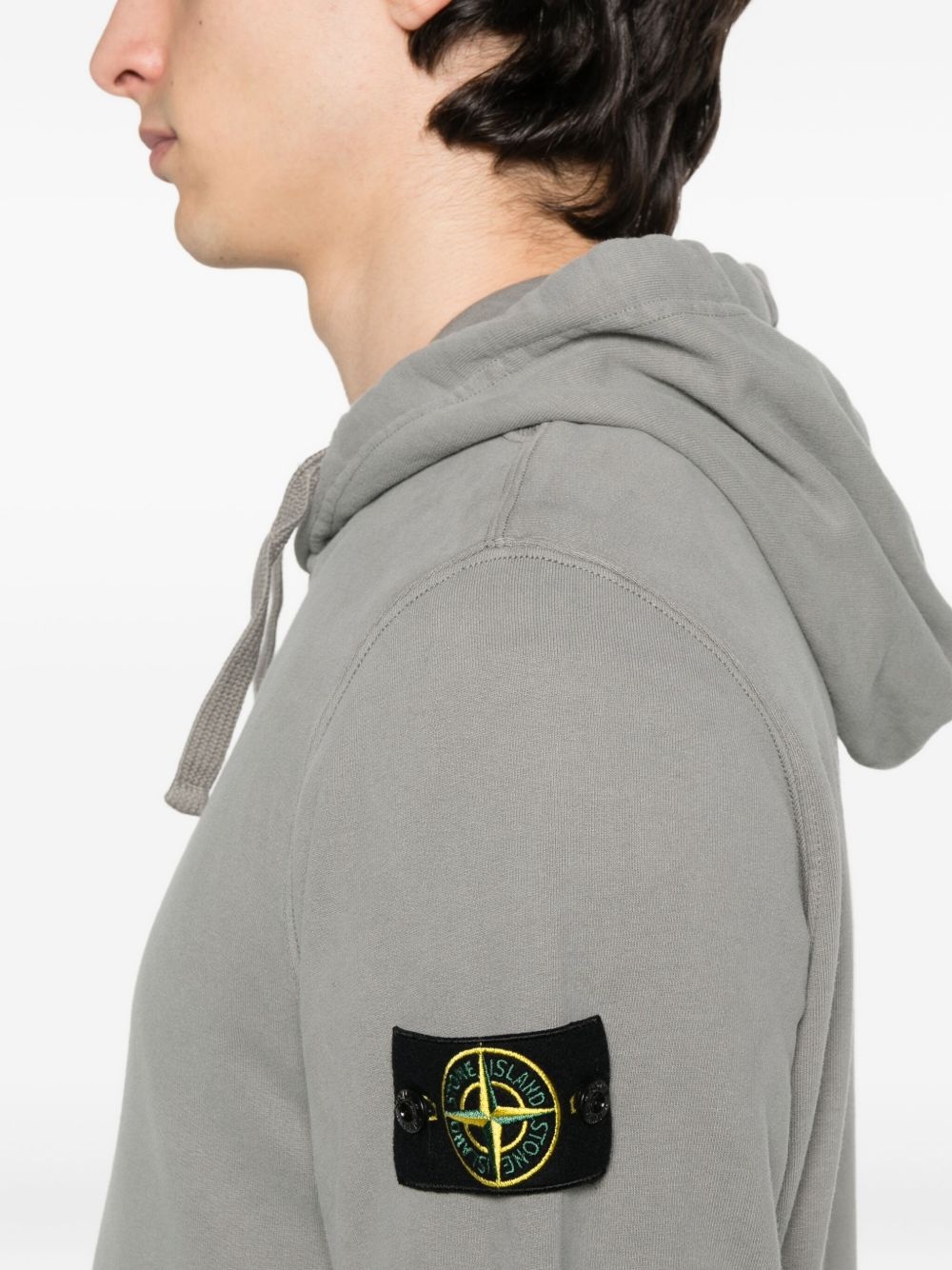 welt-pocket cotton hoodie - 5