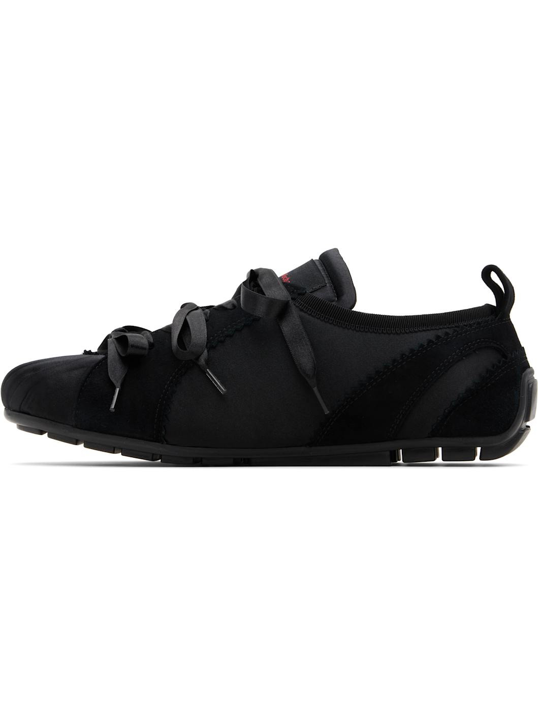 Black Ballerina Grip Sneakers - 3