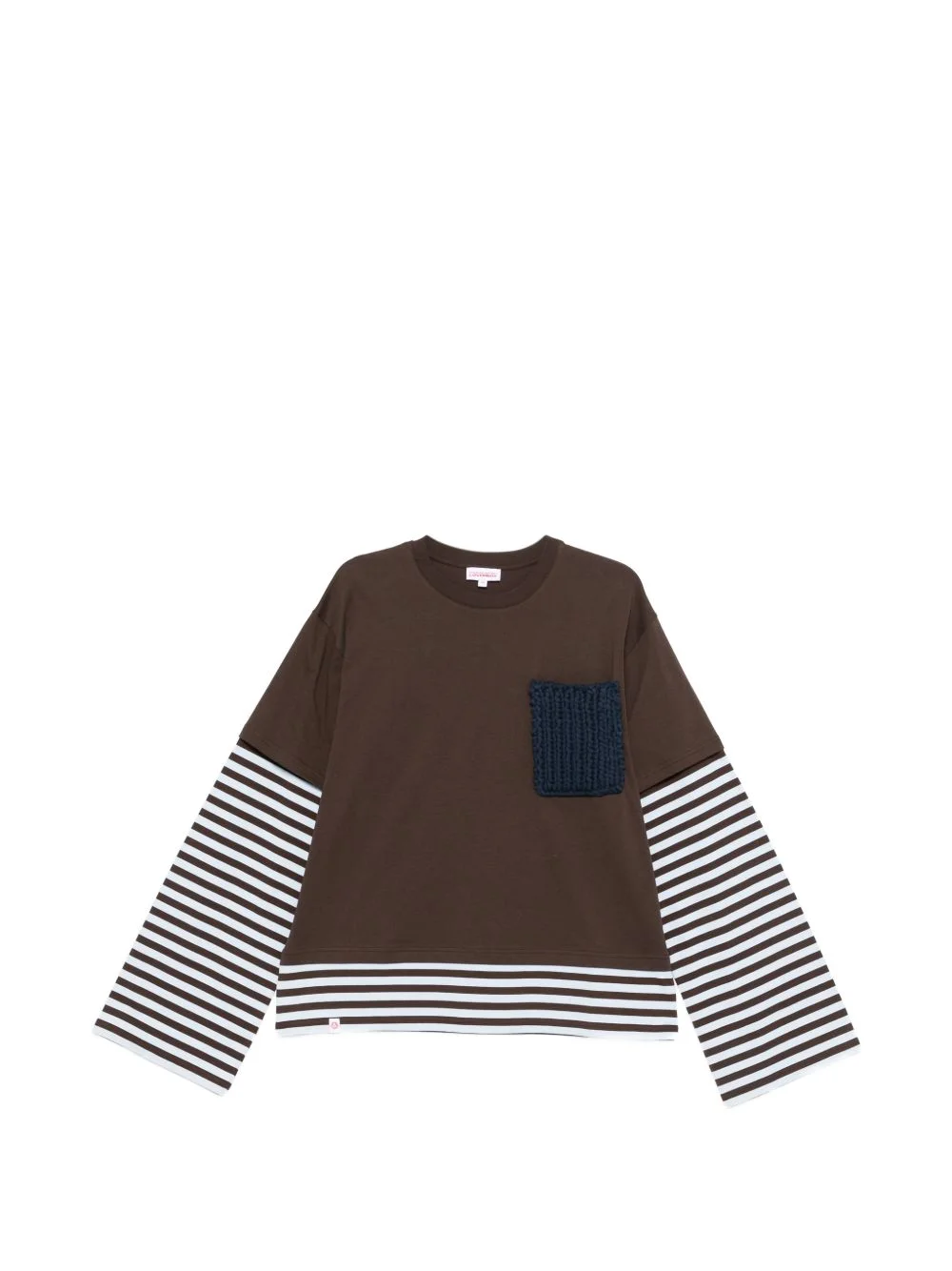 patch-pocket T-shirt - 1