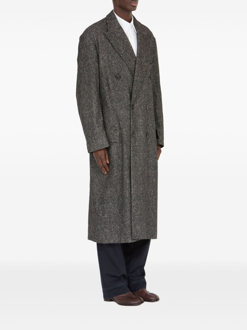 herringbone double-breasted coat 3