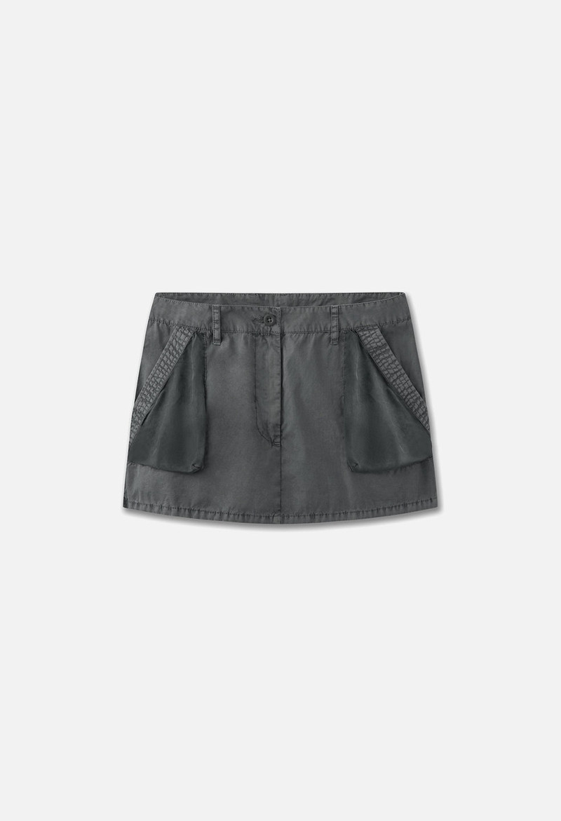 PANELED UTILITY MINI SKIRT 1