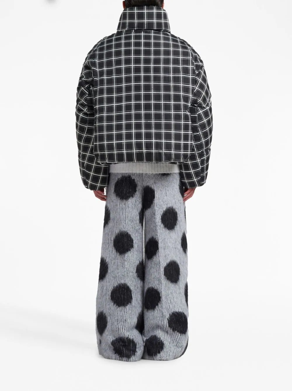 CHECK-PRINT PADDED JACKET - 4