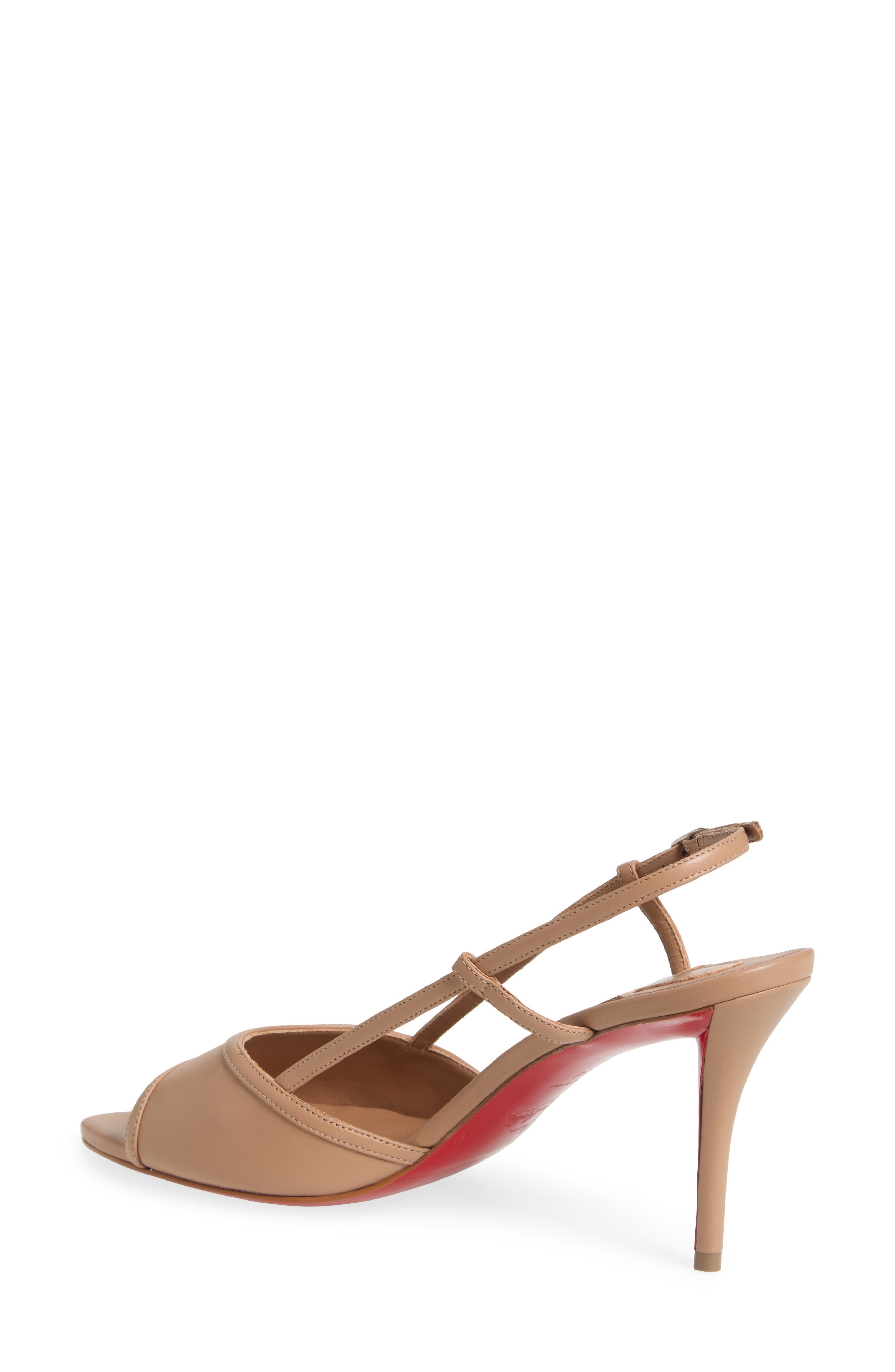Christian Louboutin Miss Z Open Toe Slingback Sandal in Blush at Nordstrom - 2