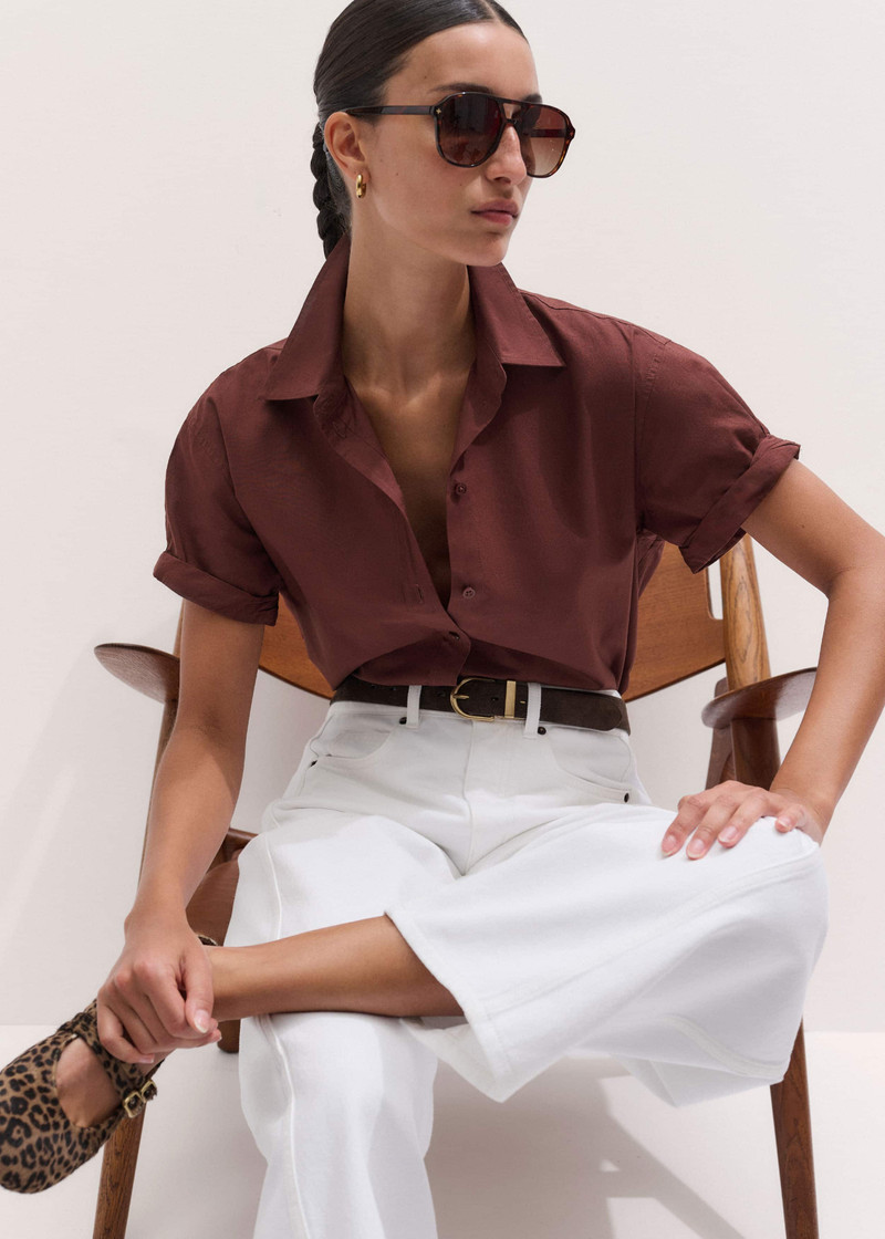 Washed Cotton Short Sleeve Shirt 1
