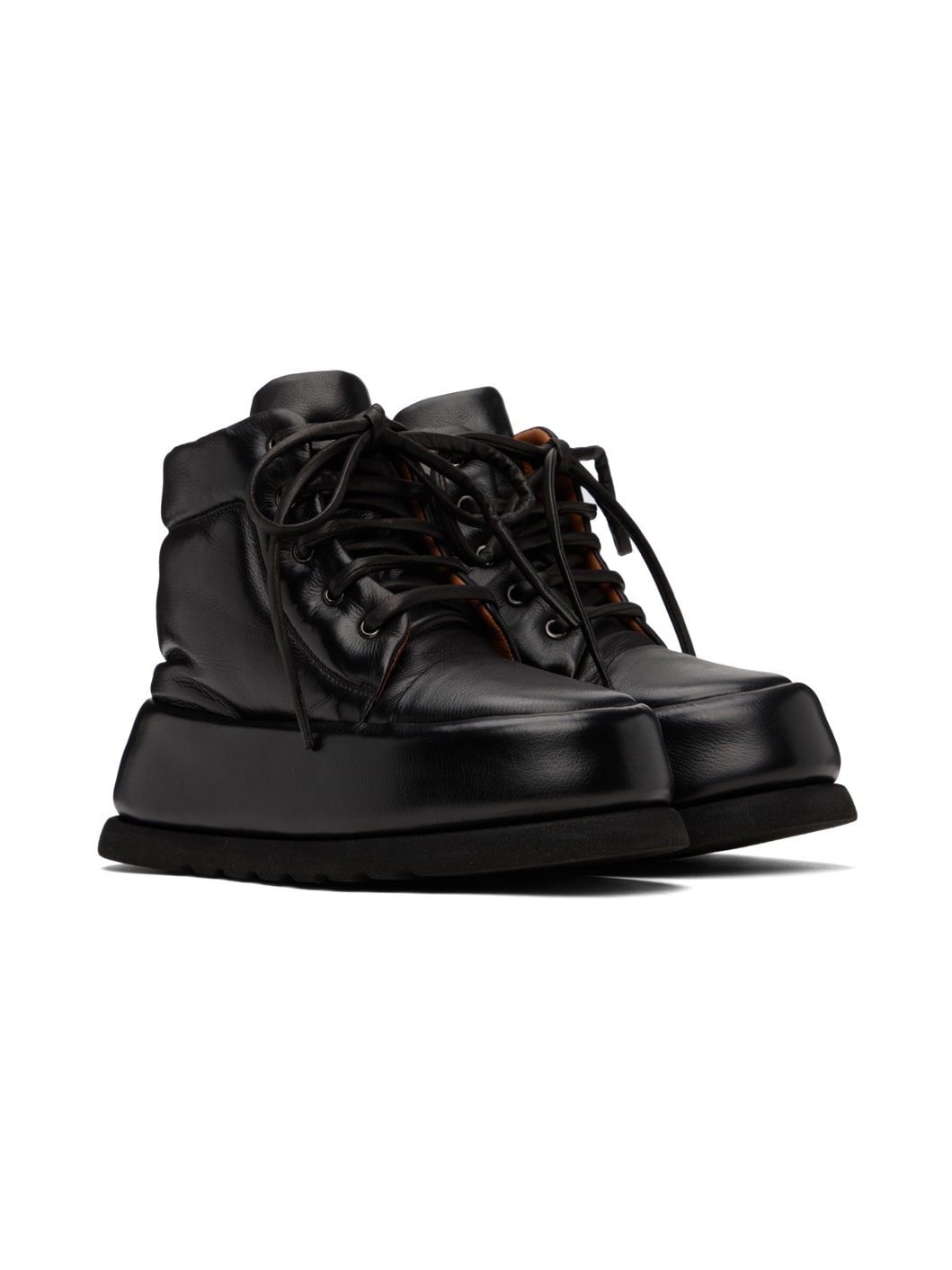 Black Leather Boots - 4