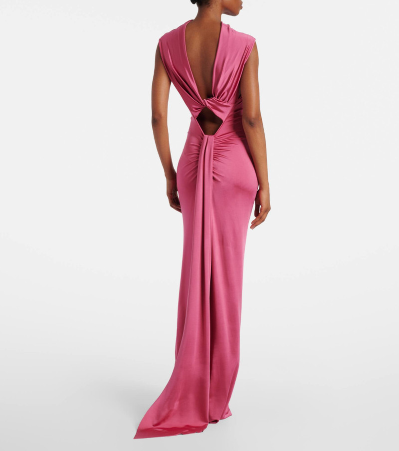 Draped jersey gown 3