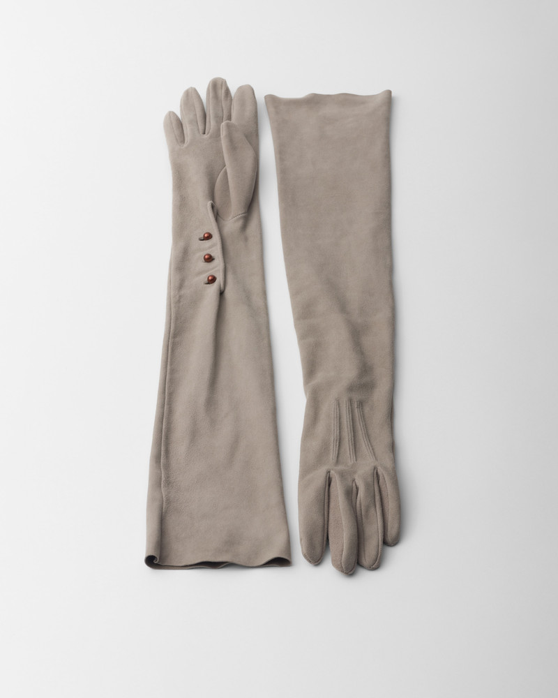 Suede gloves - 1