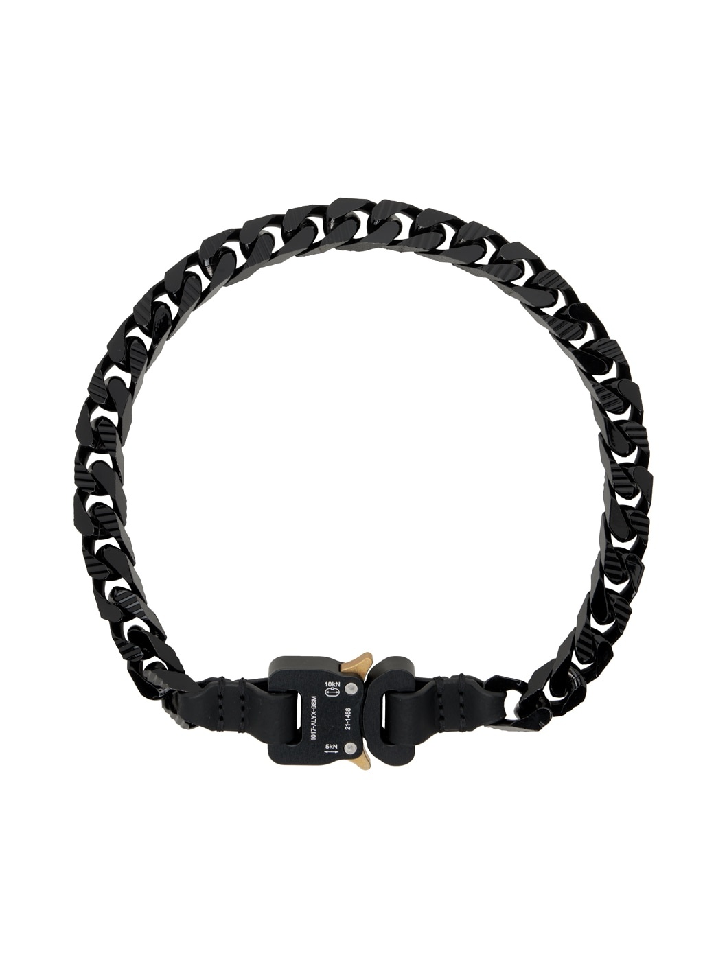 Black Colored Chain Necklace - 1