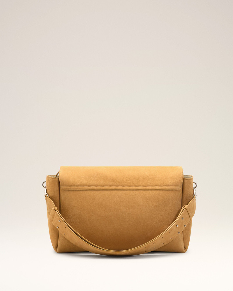 YELLOW COW LEATHER LARGE FLAP CARROUSEL BAG 5