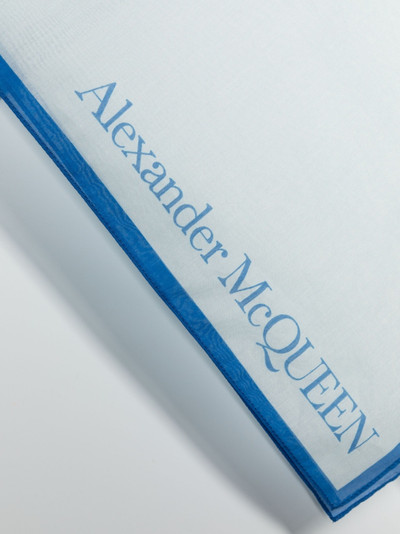Alexander McQueen gradient-effect logo scarf outlook