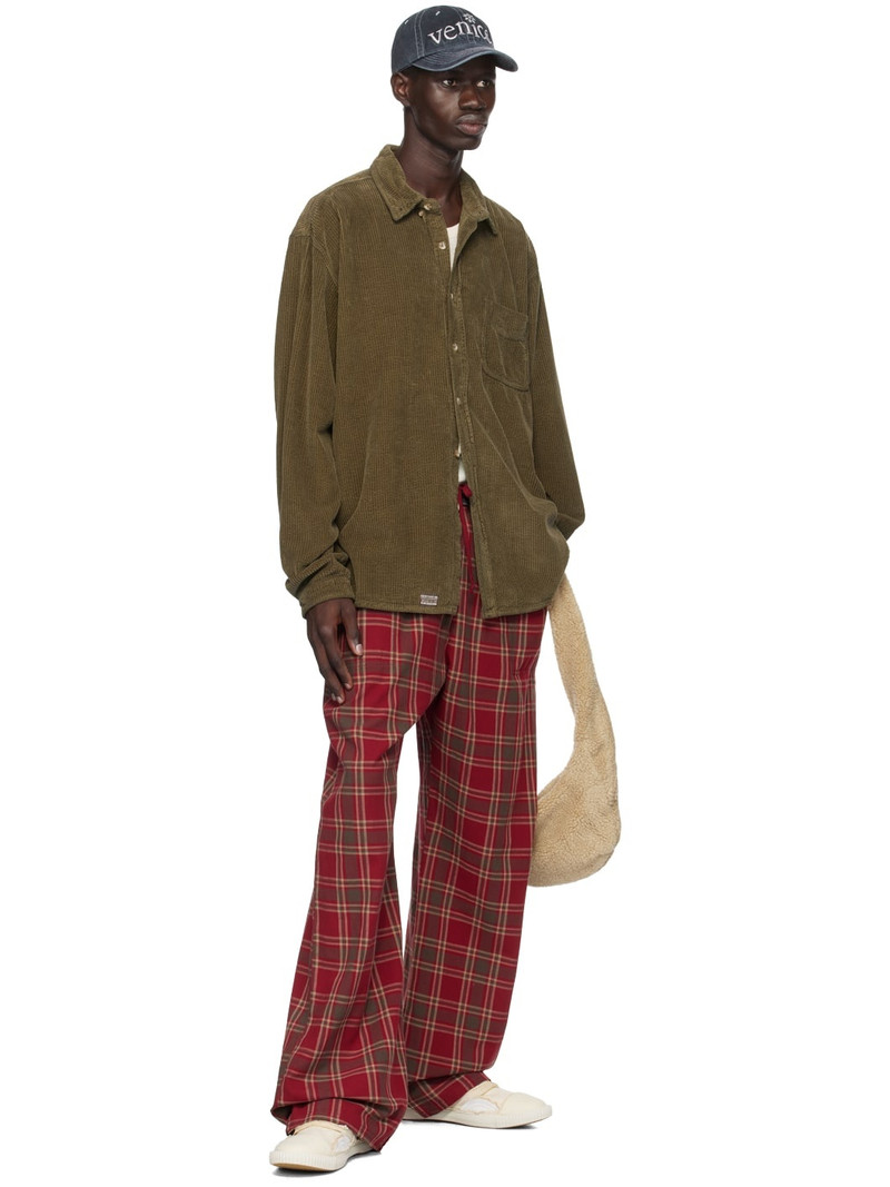 ERL Red Plaid PJ Lounge Pants outlook