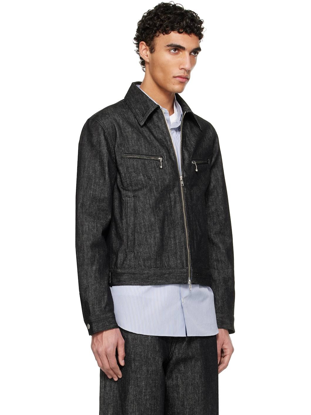 Black Work Riders Denim Jacket - 2