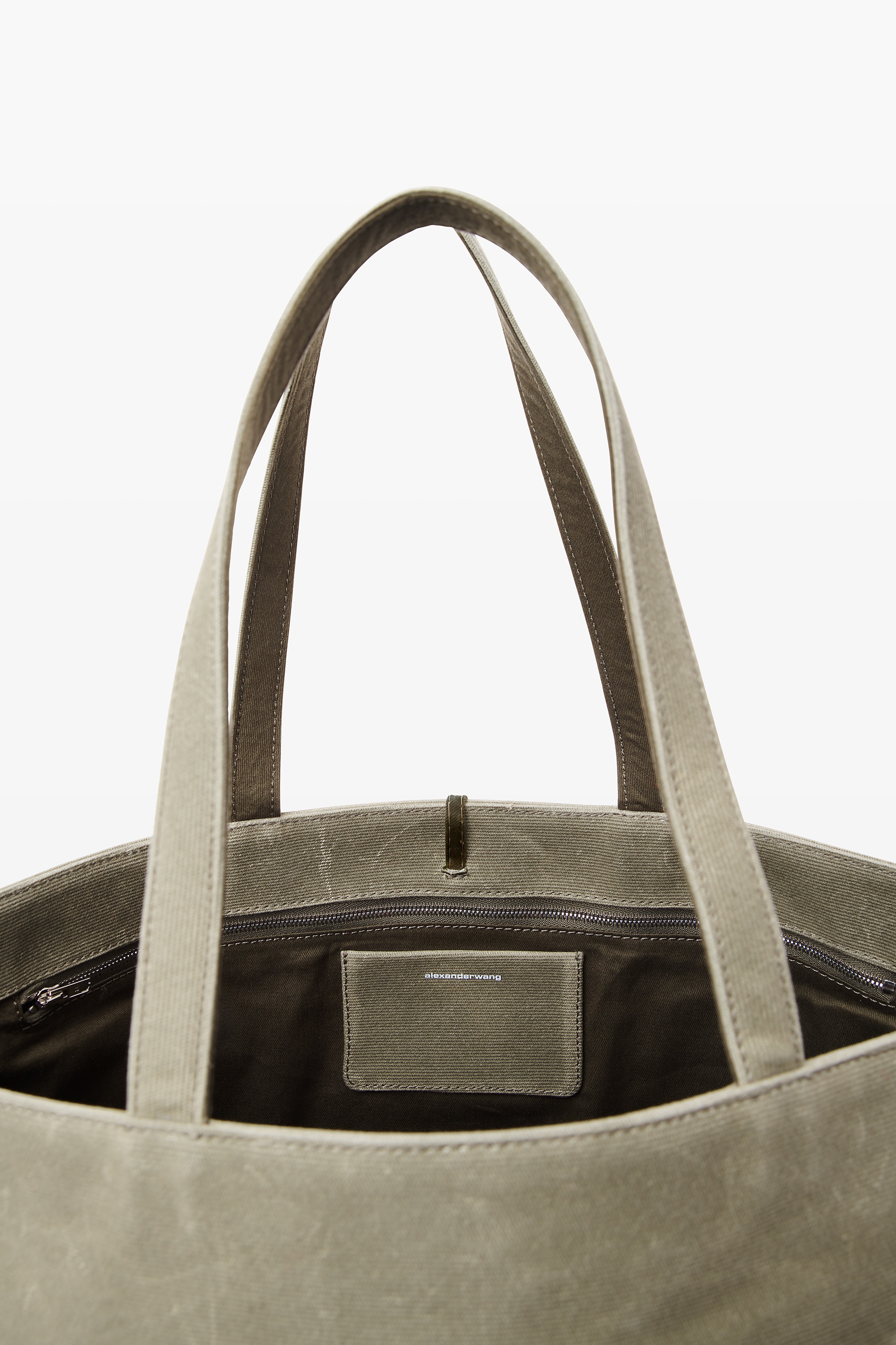 Punch Tote Bag in wax canvas - 4