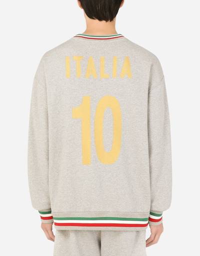 Dolce & Gabbana Jersey sweatshirt with patch and DG print outlook