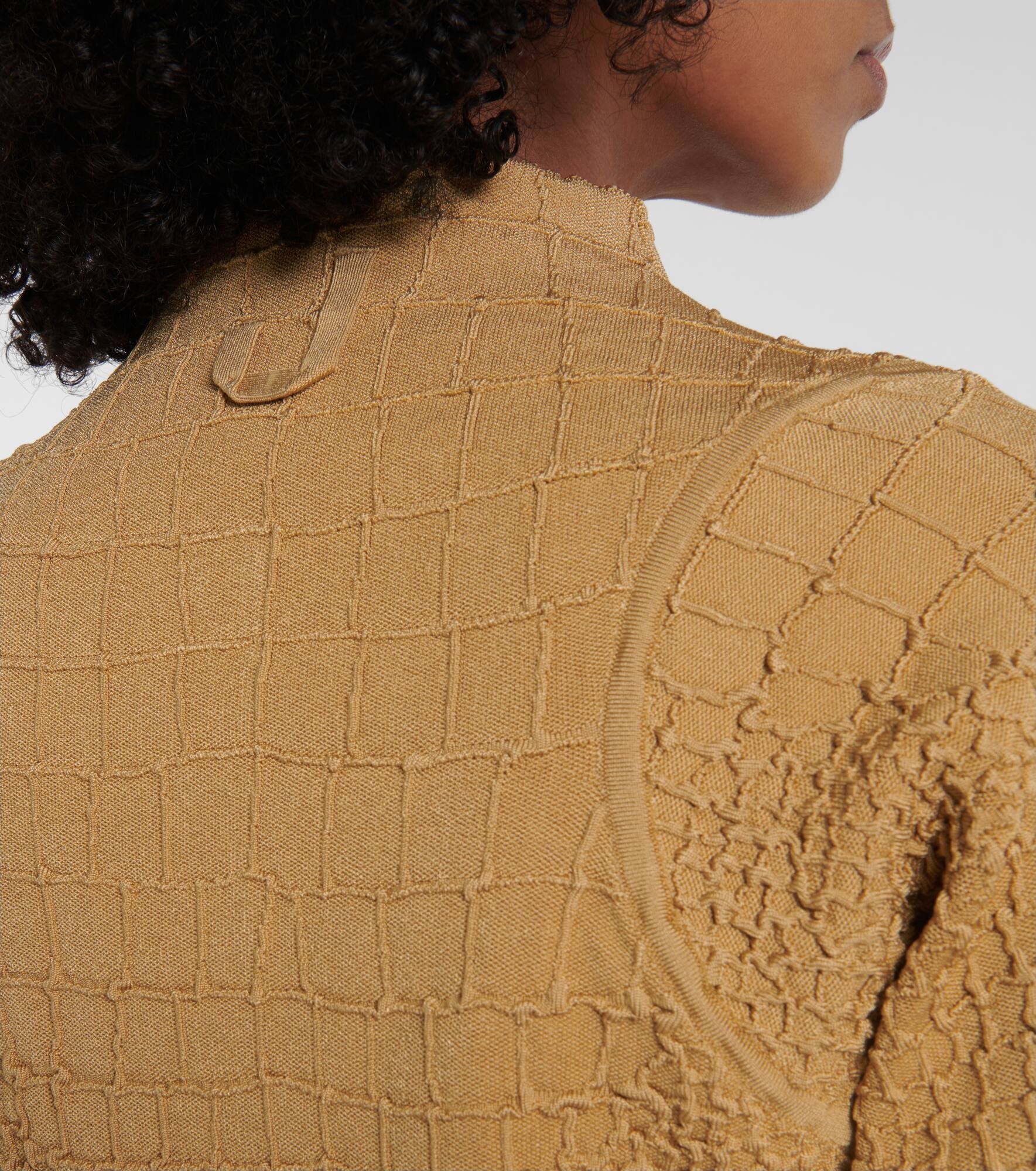 Scala croc-effect cardigan - 5