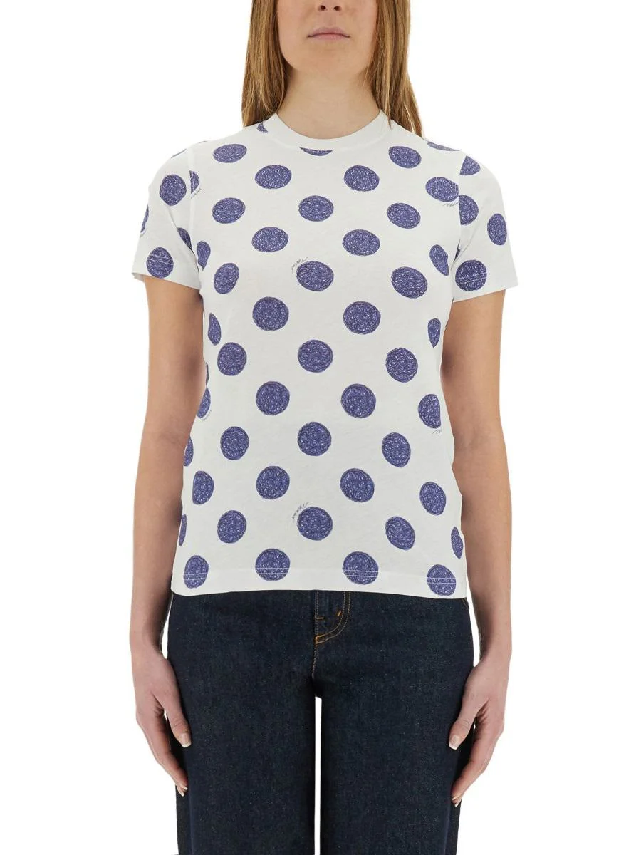 Moschino "Ballpoint Pen Polka Dots" T-Shirt - 1